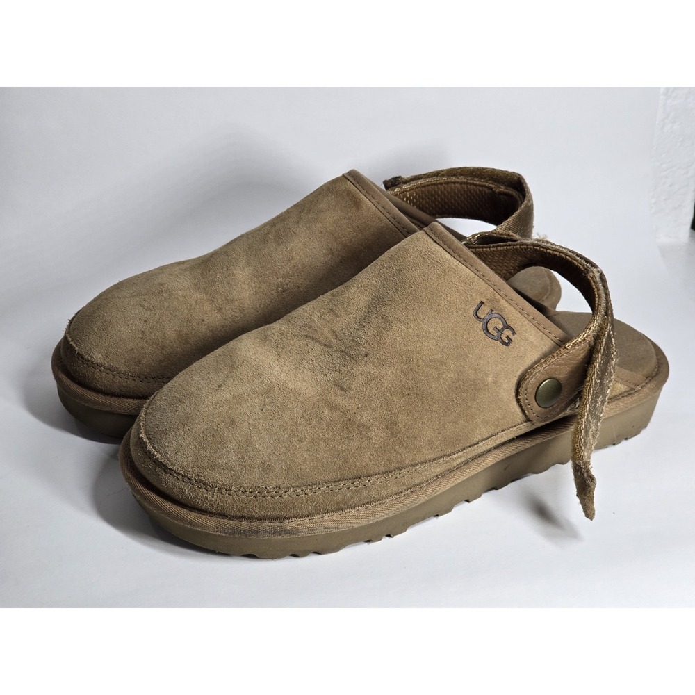 UGG Goldencoast Clog II Chestnut Suede Men's 9 Slingback Mule Shoes - Picture 7 of 10